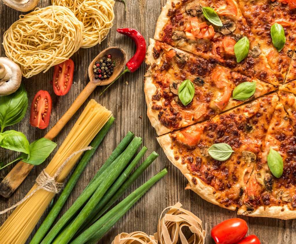 Italian food background